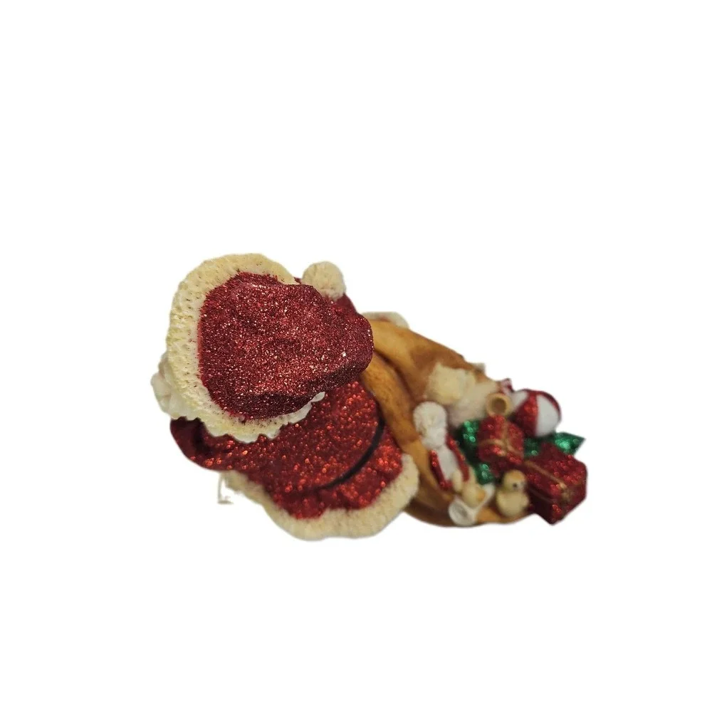 Mark Roberts Collection Santa Claus Red Glitter Suit Figurine With Sack READ